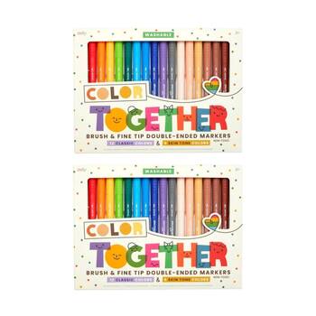 2x 18pc Ooly Markers Colour Together Skin Tone Classic Colours Washable Set 3y+