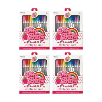 4x 12pc Ooly Pen Very Berry Scented Gel Pens 0.7mm Nib Vibrant Colours Set 3y+
