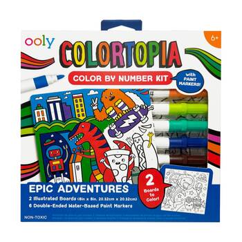 Ooly Paper Activities Colortopia Colour Kit Epic Adventure Paint Markers 6y+