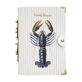 LVD Leather Crayfish Family Recipes Writing Notebook Journal 13x18cm