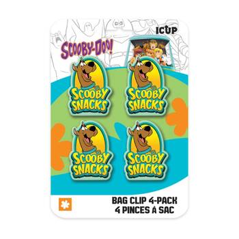 4pc Icup Inc Scooby Doo Snacks Kitchen Storage Sealing Bag Clips Multicolour