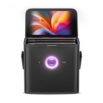 Ikarao Portable Karaoke Speakers Lyrics Display Black 7in