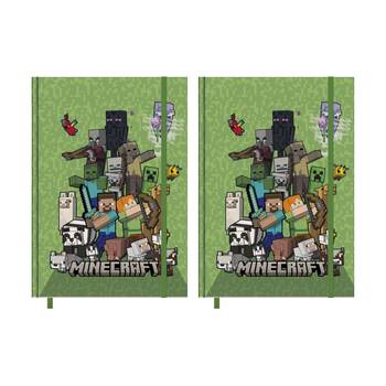 2PK Minecraft 2026 Green Planner Yearly Diary Notebook A5 21x16cm