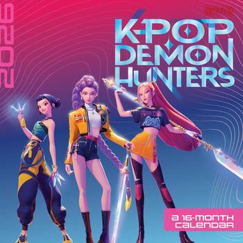 Kpop Demon Hunters 2026 Square Wall Calendar Room Decor 30x30cm