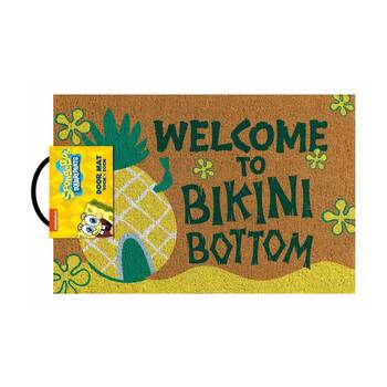 Spongebob Welcome to Bikini Bottom 100% Cior Home Doormat 60x40cm
