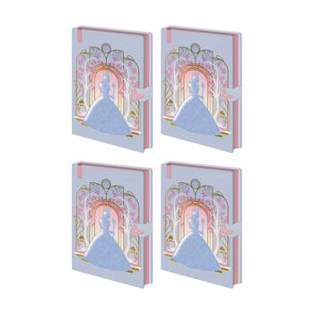 4PK Wicked 2 Glinda Premium Notebook W/ Inner Compartment A5 21x16cm