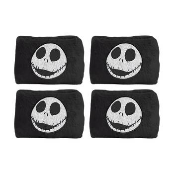 4PK Disney Nightmare Before Christmas Jack Plush Pencil Case Black & White
