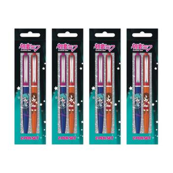 4x 2pc Hatsune Miku And Meiko Premium Ballpoint Pen Set Click Top