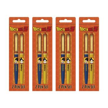 4x 2pc Dragon Ball Z Goku And Vegeta Premium Ballpoint Pen Set Click Top