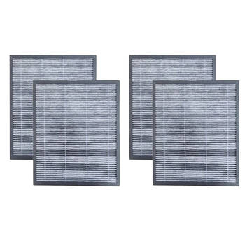 2x 2pc IONMAX Carbon HEPA Filter For Vienne ION630 Air Purifier Blk 235x180x1mm