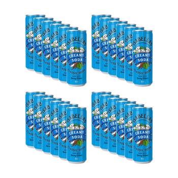 24PK Isabella's Creamy-Soda Flavoured Classic Soda Can Soft Drink 355ml