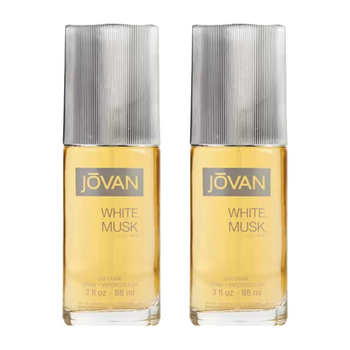 2PK Jovan White Musk Men Eau De Cologne Spray 88ml Masculine Fragrance