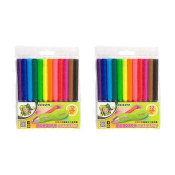 2PK 12pc Jolly Kids Art & Craft Refill Set Compatible W/ Airbrush Multicolour