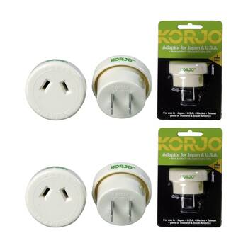 2PK Korjo AUS To Japan Travel Adaptor For Australia 240V PlugFit24