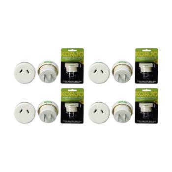 4PK Korjo AUS To Japan Travel Adaptor For Australia 240V PlugFit24