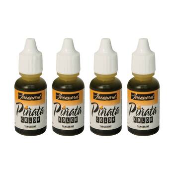 4PK Jacquard Pinata Colours 14ml Acrylic Paint Art/Craft - Tangerine