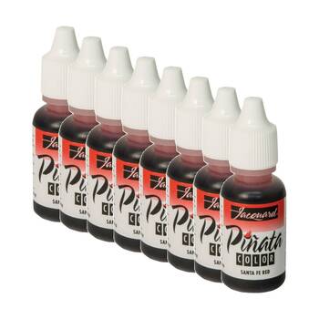 8PK Jacquard Pinata Colours 14ml Acrylic Paint Art/Craft - Santa Fe Red