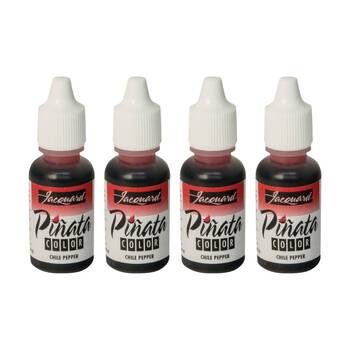 4PK Jacquard Pinata Colours 14ml Acrylic Paint Art/Craft - Chilli Pepper