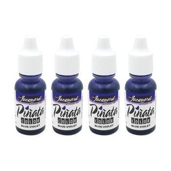 4PK Jacquard Pinata Colours 14ml Acrylic Paint Art/Craft - Blue Violet