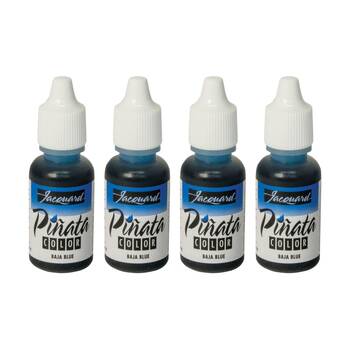 4PK Jacquard Pinata Colours 14ml Acrylic Paint Art/Craft - Baja Blue