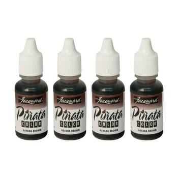 4PK Jacquard Pinata Colours 14ml Acrylic Paint Art/Craft - Havanna Brown