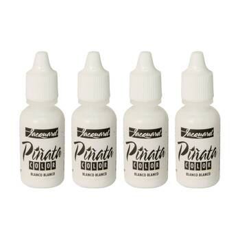 4PK Jacquard Pinata Colours 14ml Acrylic Paint Art/Craft - Blanco