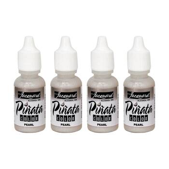 4PK Jacquard Pinata Colours 14ml Acrylic Paint Art/Craft - Pearl