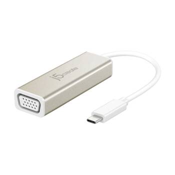 J5Create USB-C To VGA DisplayPort Display Extender Adapter 1920x1200 1080p