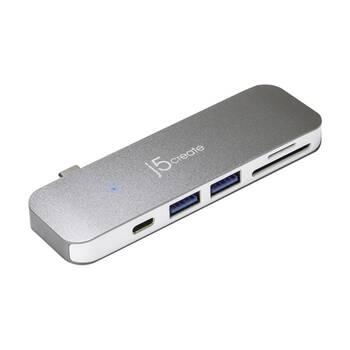 J5Create USB-C 6-in-1 UltraDrive Dock For USB-A HDMI & SD Card Connections