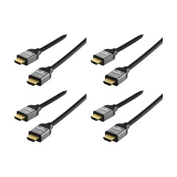 4PK J5Create UHD 8K HDMI Ultra High Speed Performance Gaming Cable Gold 1m