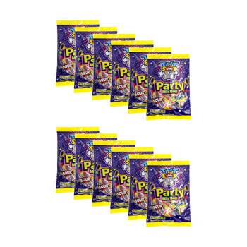 12PK TNT Party Mix 500g Fruit Flavour Chewy Sour Lollies/Gummies