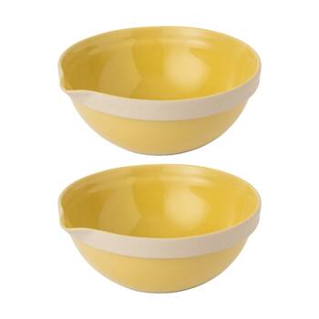 2PK Jamie Oliver Big Love Everyday Stoneware Cooking/Baking Mixing Bowl 1.4L