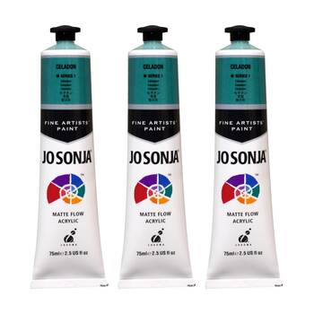 3PK Jo Sonja Acrylic Colour Series Artist Craft Paint 75mL Tube Celadon