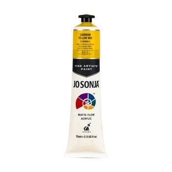 Jo Sonja Acrylic Colour Series Artist Craft Paint 75mL Tube Cadmium Yellow Mid