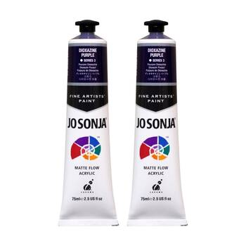 2PK Jo Sonja Acrylic Colour Series Artist Craft Paint 75mL Tube Dioxazine Purple
