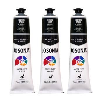 3PK Jo Sonja Acrylic Colour Series Artist Craft Paint 75mL Tube Hookers Green