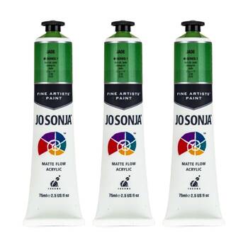 3PK Jo Sonja Acrylic Colour Series Artist Craft Paint 75mL Tube Jade