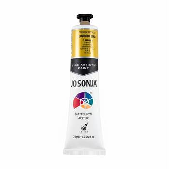 Jo Sonja Metallic Colour Series Acrylic Artist Paint 75mL Tube Lustrous Gold