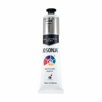 Jo Sonja Metallic Colour Series Acrylic Artist Paint 75mL Tube Platinum
