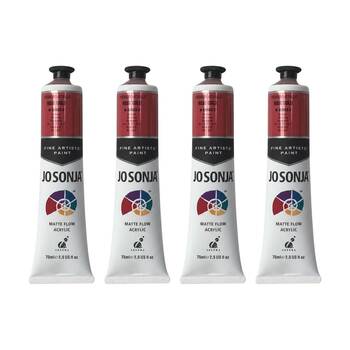 4PK Jo Sonja Metallic Colour Series Acrylic Artist Paint 75mL Tube Rose Gold