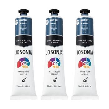 3PK Jo Sonja Acrylic Colour Series Artist Craft Paint 75mL Tube Night Sky