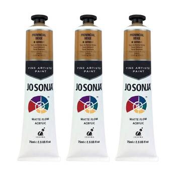 3PK Jo Sonja Acrylic Colour Series Artist Craft Paint 75mL Tube Provincial Beige