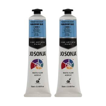 2PK Jo Sonja Pearlescent Colour Series Acrylic Artist Paint 75mL Tube Blue