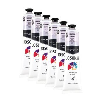 6PK Jo Sonja Acrylic Colour Series Artist Craft Paint 75mL Tube Periwinkle