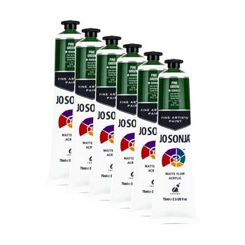 6PK Jo Sonja Acrylic Colour Series Artist Craft Paint 75mL Tube Pine Green