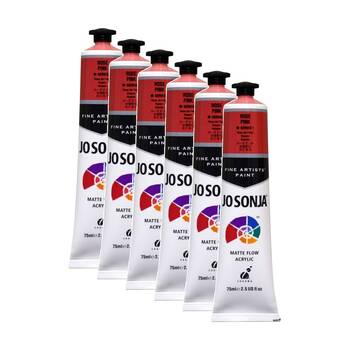 6PK Jo Sonja Acrylic Colour Series Artist Craft Paint 75mL Tube Rose Pink