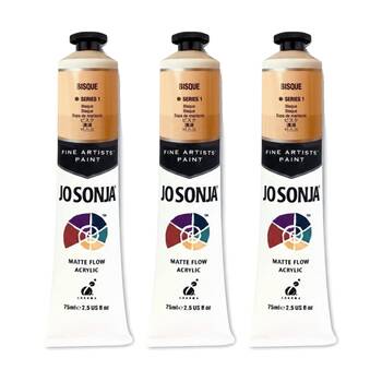 3PK Jo Sonja Acrylic Colour Series Artist Craft Paint 75mL Tube Skin Tone Base