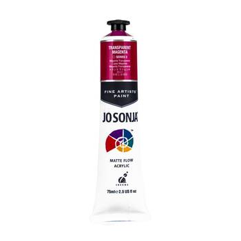 Jo Sonja Acrylic Colour Series Artist Craft Paint 75mL Tube Transparent Magenta