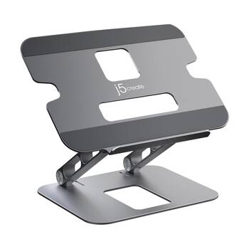 J5Create Multi-Angle Durable Nonslip Laptop Stand Aluminium Grey 16in