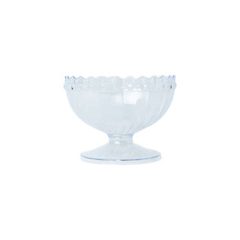 12x Partyware Reusable Footed Candy Bowl Tableware/Serveware 130mm Clear